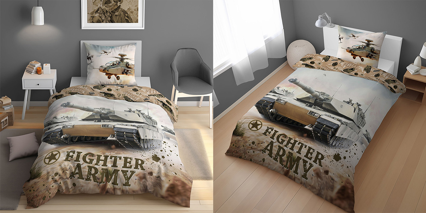 Pościel 160x200 armia fight